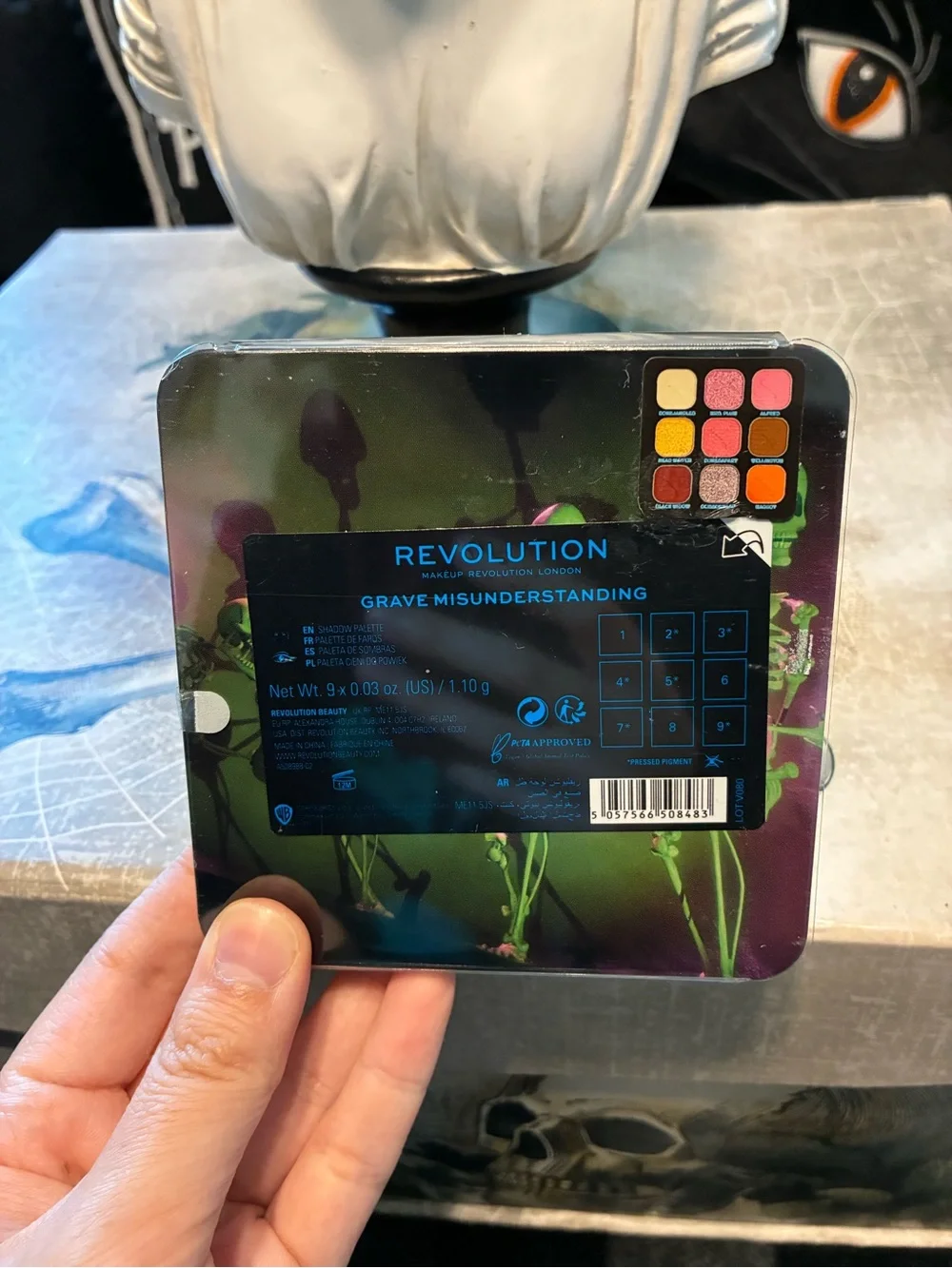 Corpse Bride Skeleton Trio Makeup Palette Tim Burton Collectors Addition NWT